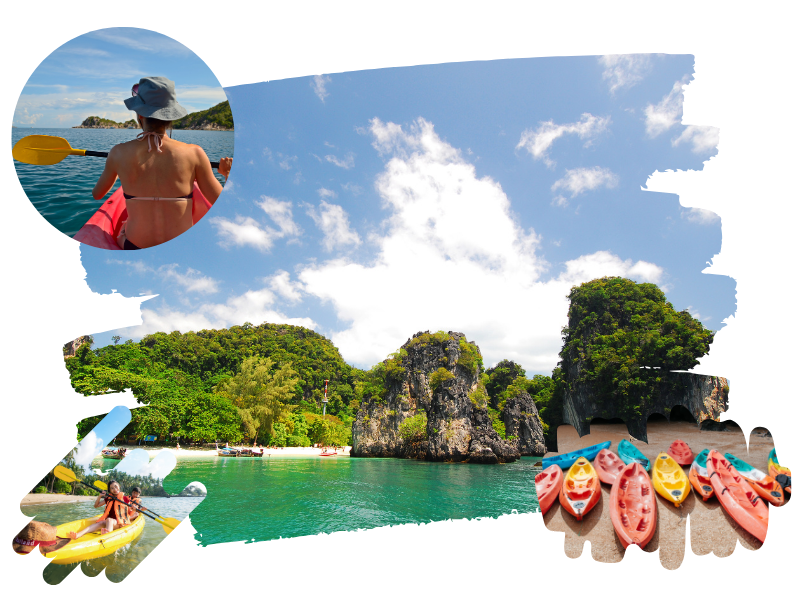 Phang-nga Hong Island and sea cave canoe